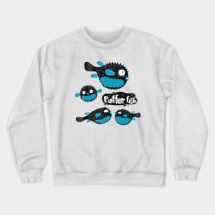 Puffer fish illustration Crewneck Sweatshirt